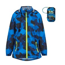 Kids jacket waterproof Mac in a Sac Origin 2 kids Blue Camo MAC IN A SAC - view 2