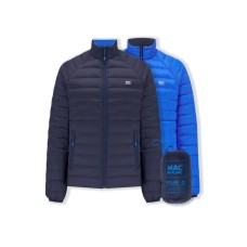 Down jacket reversible Mac in a sac Polar Down Navy/Saxe Blue
