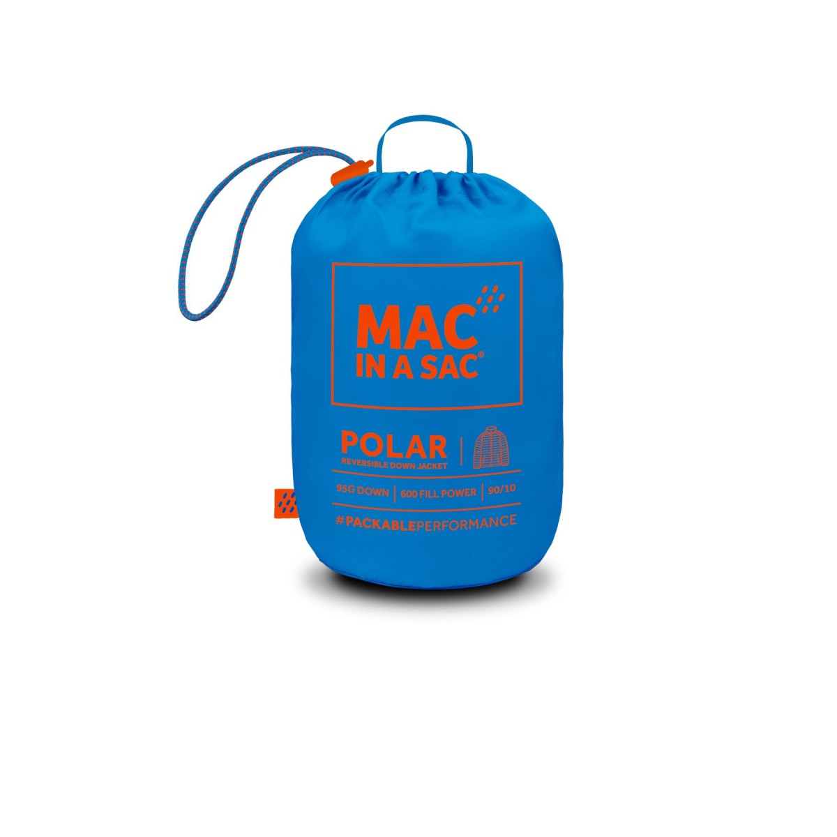 Down jacket reversible Mac in a sac Polar Down royal/flame  MAC IN A SAC - view 2