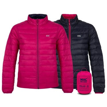 Дамско пухено двулицево яке Mac in a sac Polar Down Fuchsia/Navy MAC IN A SAC - изглед 2