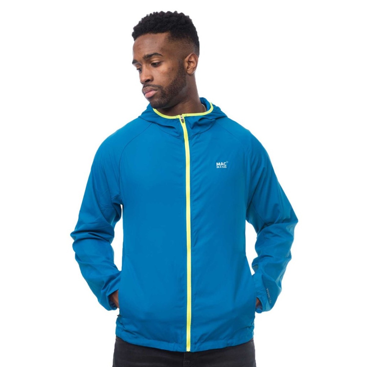 Windproof jacket for biking and running Ultra blue spark MAC IN A SAC - view 5