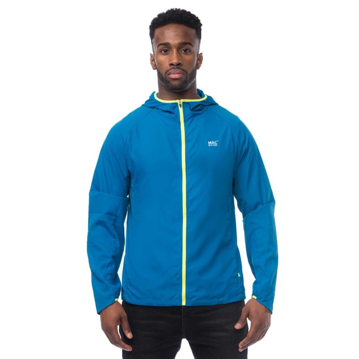 Windproof jacket for biking and running Ultra blue spark MAC IN A SAC - view 4