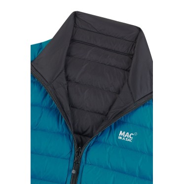 Дамско пухено двулицево яке Mac in a sac Polar Down black/teal MAC IN A SAC - изглед 6