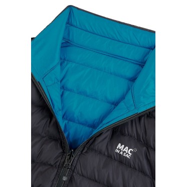 Дамско пухено двулицево яке Mac in a sac Polar Down black/teal MAC IN A SAC - изглед 7