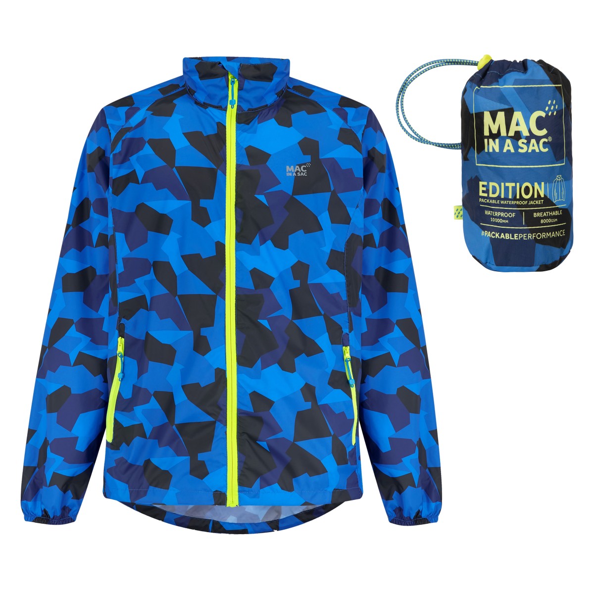 Яке водоустойчиво Mac in a Sac Origin 2 Edition Blue Camo MAC IN A SAC - изглед 1