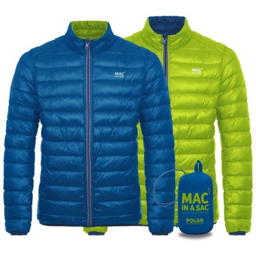 Пухено двулицево яке Polar Down BLU MAC IN A SAC - изглед 2