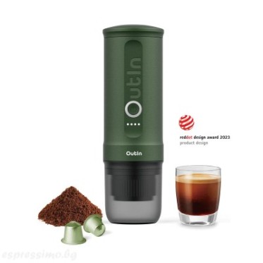 Outin Nano Portable electric Espresso Machine Forest for ground coffee and capsules OUTIN  - view 2