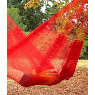 Single mexican knitted hammock Sunset RADA - view 2