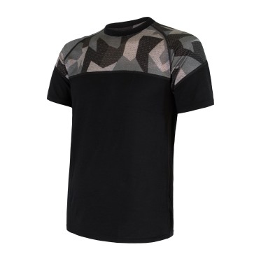 Man's T-shirt MERINO ACTIVE PT tee ls BLK M SENSOR - view 2