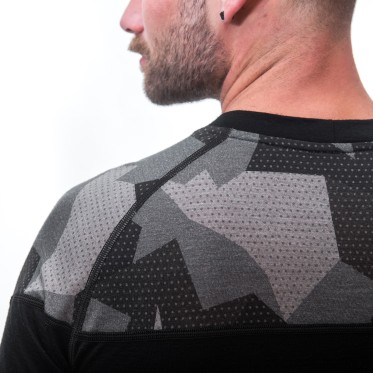 Man's T-shirt MERINO ACTIVE PT tee ls BLK M SENSOR - view 6