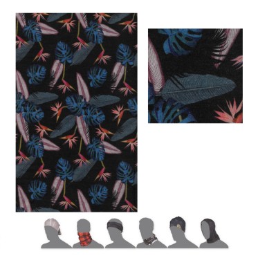 MERINO IMPRESS tube blk/floral SENSOR - view 3