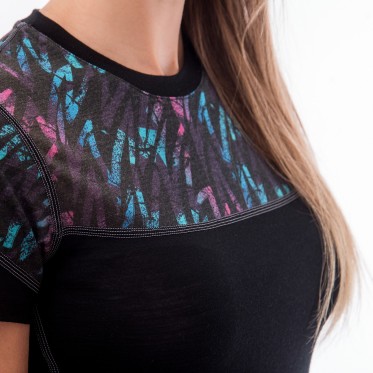 Дамска мерино тениска MERINO IMPRESS tee ss BLK SENSOR - изглед 5