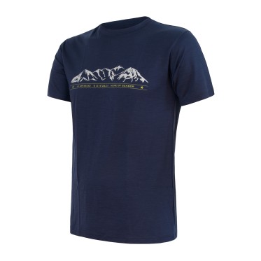 Мъжка тениска MERINO ACTIVE PT tee ss BLU M SENSOR - изглед 2