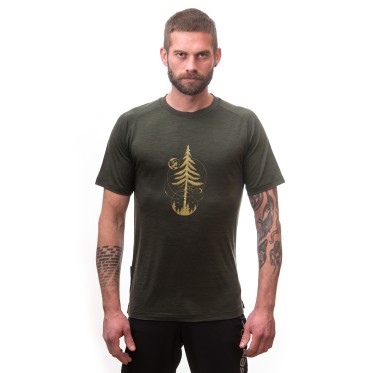 Man's T-shirt MERINO AIR PT GRN M SENSOR - view 4