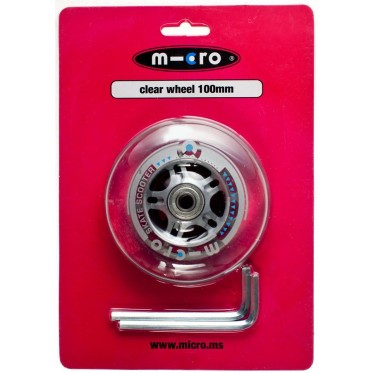 Wheel for scooter with bearing Micro clear wheel 100mm MICRO - view 2
