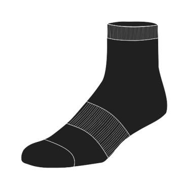 Antibacterial socks Baselayer Black uni PATHFINDER - view 2