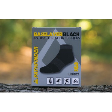 Antibacterial socks Baselayer Black uni PATHFINDER - view 7