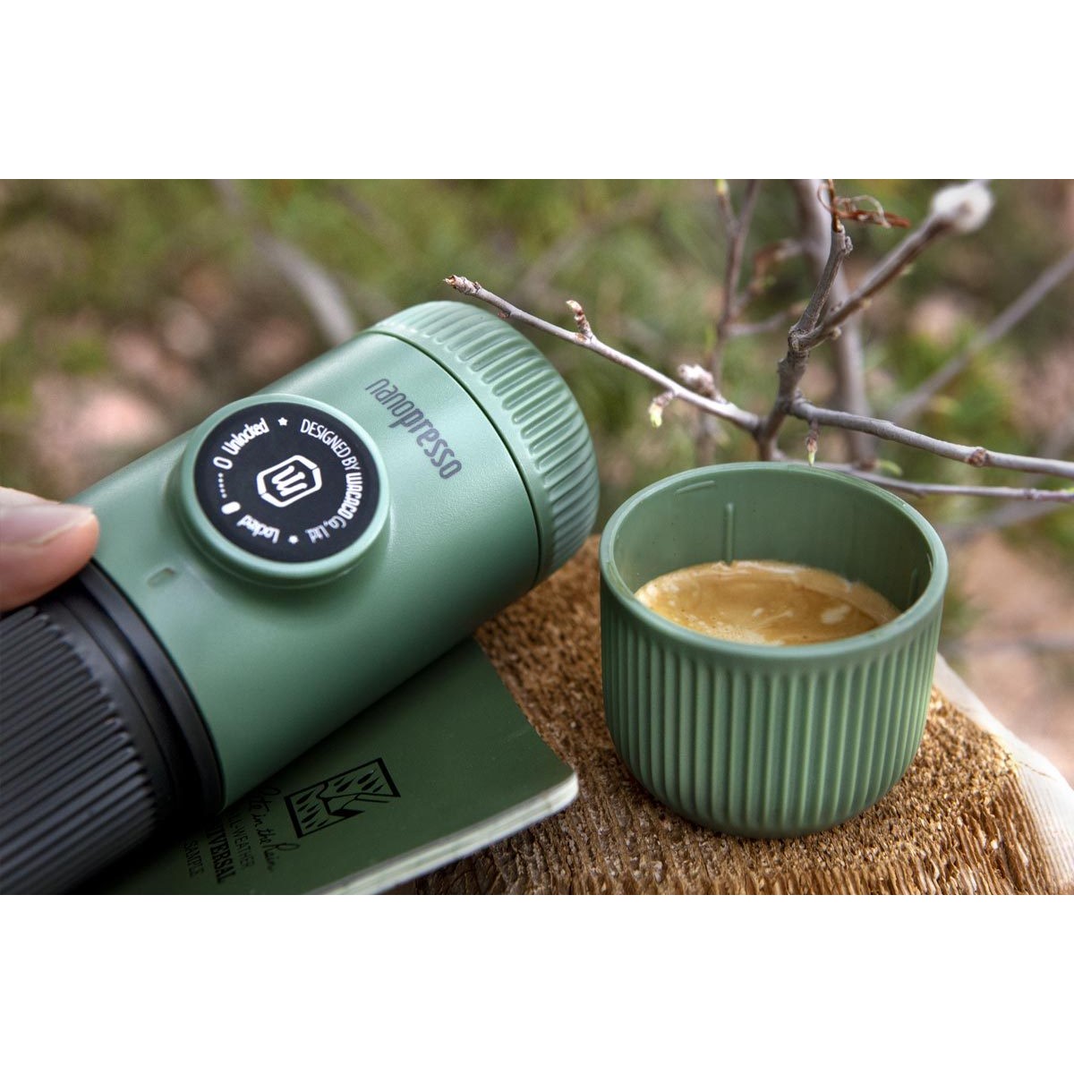 Кафе машина Espresso Nanopresso Green WACACO - изглед 2
