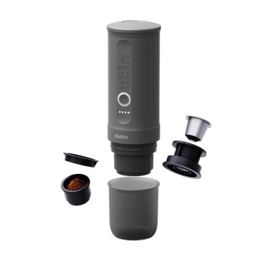 Outin Nano Portable electric Espresso Machine Black for ground coffee and capsules OUTIN  - view 3