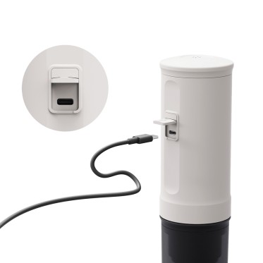 Outin Nano Portable electric Espresso Machine Pearl White for ground coffee and capsules ALPINA - view 5