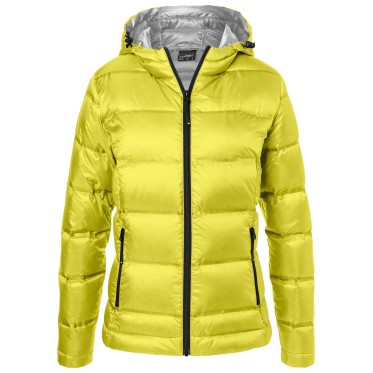 Дамско пухено яке JN1151 yellow/silver JAMES AND NICHOLSON - изглед 2