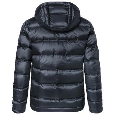 MEN DOWN JACKET JN 1152N  NAVY/SILVER JAMES AND NICHOLSON - view 3