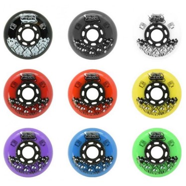 Колела STREET INVADERS BLACK 80mm 84A - 4 броя FR-SKATES - изглед 2