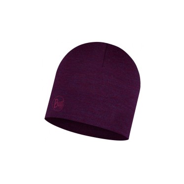 Buff Midweight Merino wool hat Purplish melange BUFF - view 2