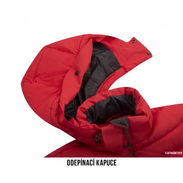 Lady`s winter down jacket Heral L red HUSKY - view 5