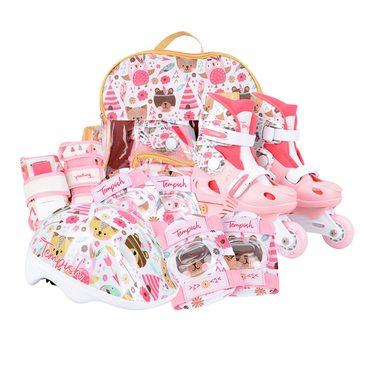 Детски регулируеми ролери Wild skate set TEMPISH - изглед 3