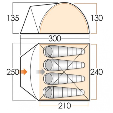 VANGO Alpha 400 Tent VANGO - view 3