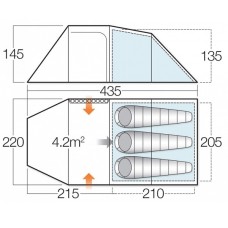 VANGO Beta 350 XL Tent - New VANGO - view 3