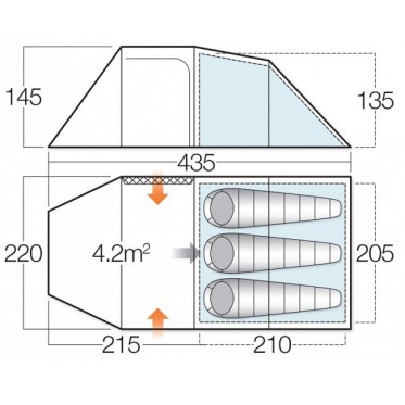 Палатка VANGO Beta 350 XL VANGO - изглед 3