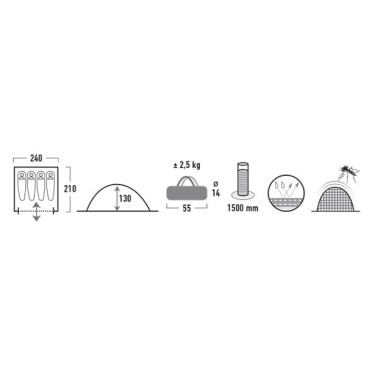 Палатка High Peak Monodome XL HIGH PEAK - изглед 3