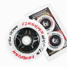 Комплект колела за ролери Flashing 90x24mm 85A - 2 бр