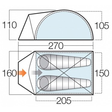 VANGO Alpha 250 Tent - New VANGO - view 6