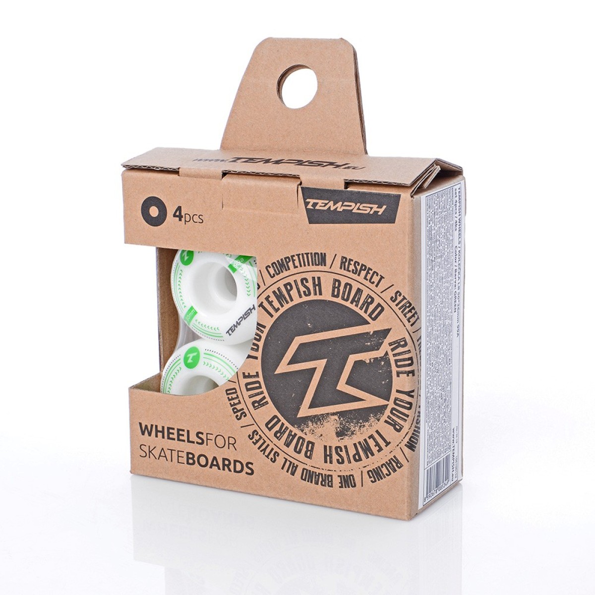 Комплект колела за скейтборд 99A 50x36mm - 4бр TEMPISH - изглед 7 - Extreme-bg.com Комплект колела за скейтборд 99A 50x36mm - 4бр TEMPISH - изглед 7
