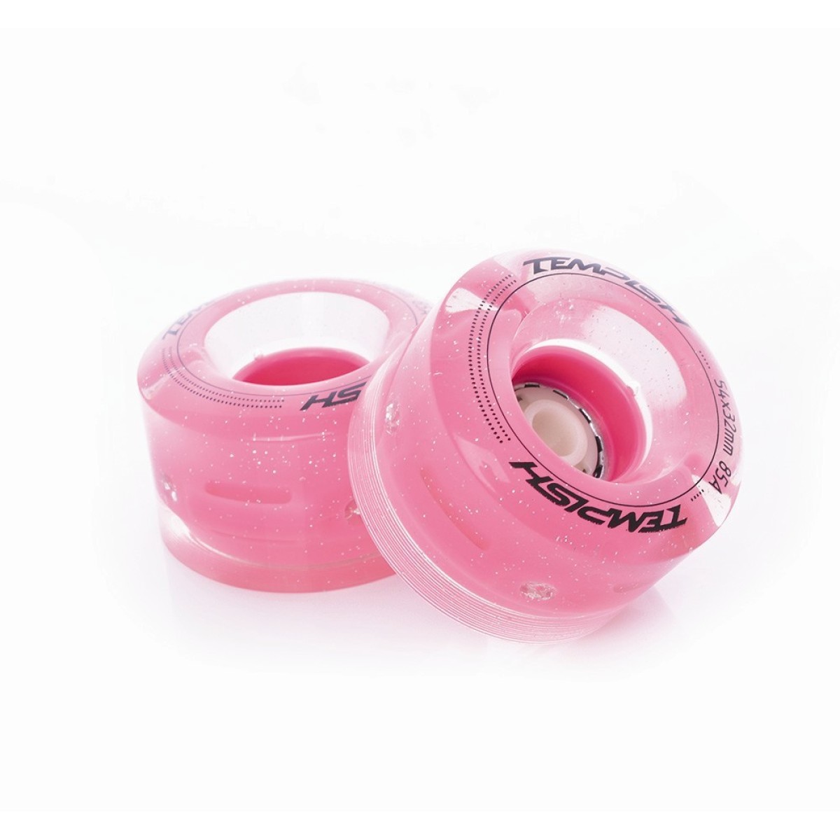 Комплект светещи колела за ролкови кънки 54х32mm 85A - 4бр quad flashing TEMPISH - изглед 5
