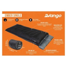 Sleeping bag VANGO Ember Single black TASHEV - view 5
