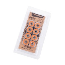 ABEC 7 rubber washer bearings set (8 pcs)