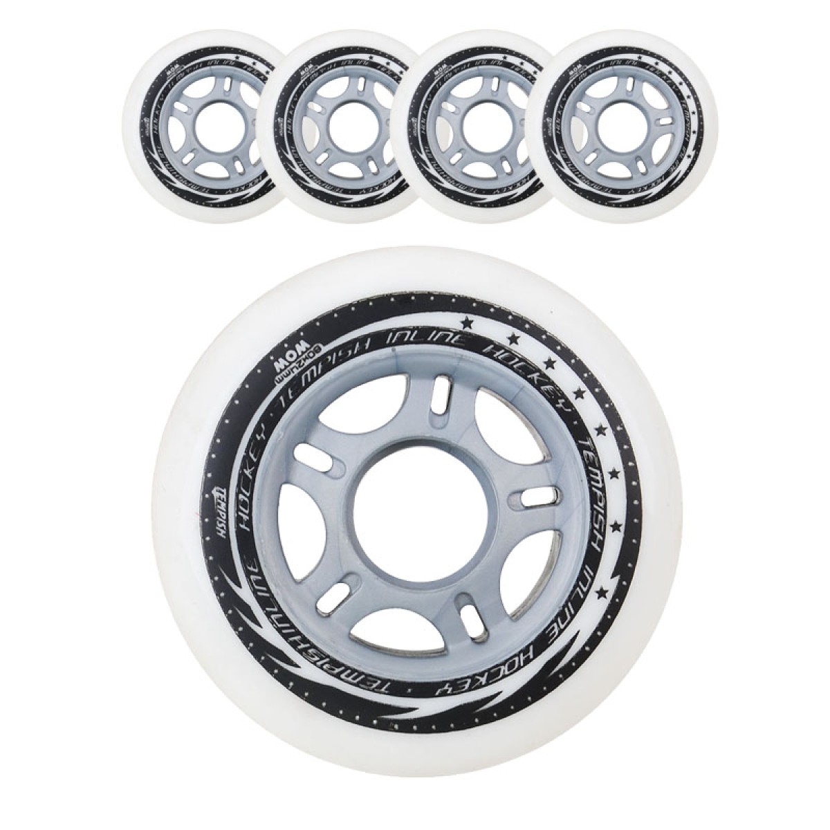 WOOW 68x24 78A wheel set for inline hockey TEMPISH - изглед 2 - Extreme-bg.com WOOW 68x24 78A wheel set for inline hockey TEMPISH - изглед 2