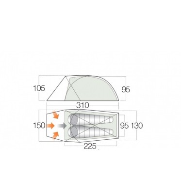 VANGO Mirage 200 Tent  - view 3