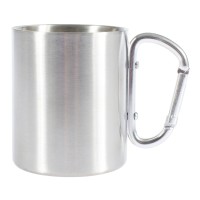Канче CAO инокс двойно с карабинер 0,350L - Extreme-bg.com Канче CAO инокс двойно с карабинер 0,350L