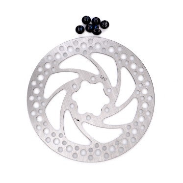 Brake disc 140mm with screws for assembling to wheel core U8 URBIS - изглед 2