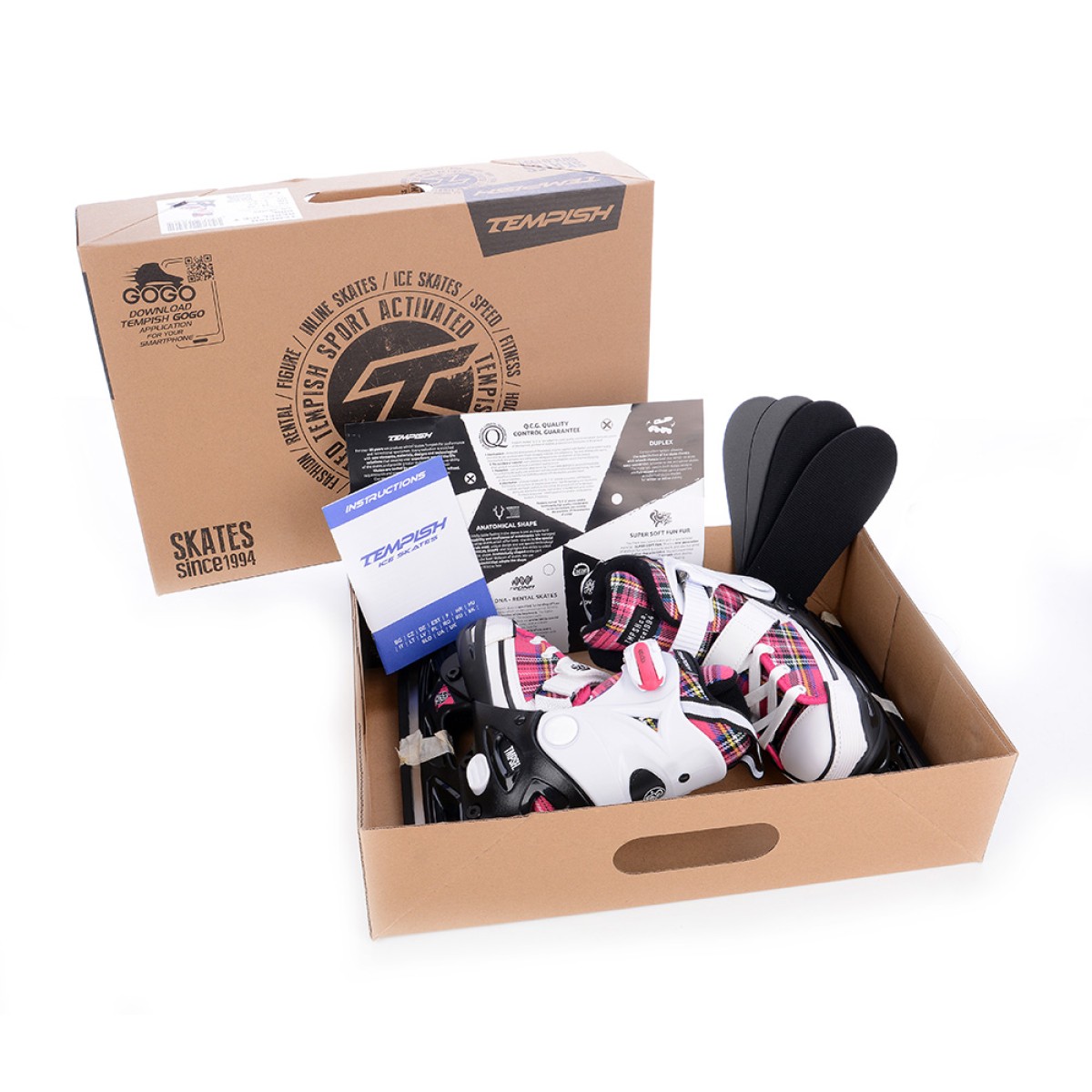 Детски регулируеми зимни фигурни кънки REBEL ICE T GIRL TEMPISH - изглед 18