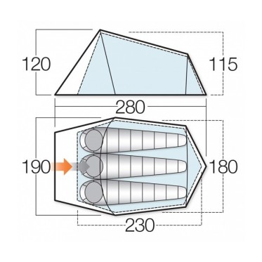 Палатка VANGO Soul 300 VANGO - изглед 3