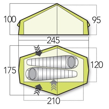 VANGO Helium UL 2 Tent VANGO - view 3