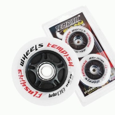 Комплект колела за ролери Flashing 80x24mm 85A - 2 бр TEMPISH - изглед 9