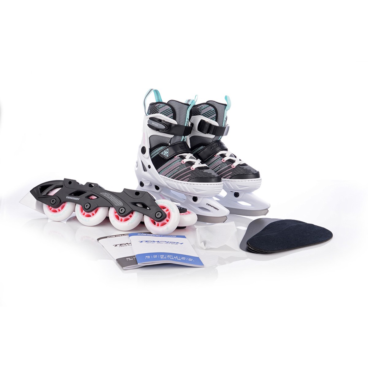 Детски регулируеми кънки ролери SYSTENT GIRL DUO  TEMPISH - изглед 4