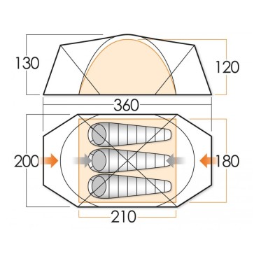 VANGO Sigma 300+ Tent VANGO - view 3